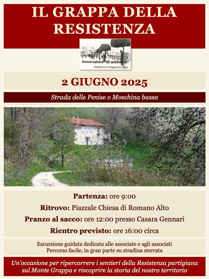 Locandina edizione 2025 – Il Grappa della Resistenza